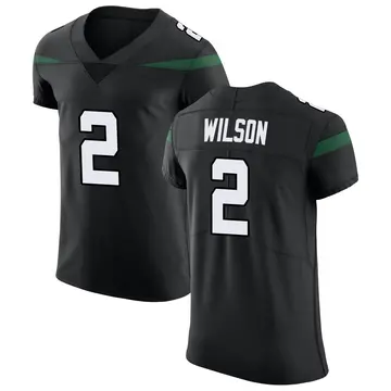 Nike Zach Wilson Men's Elite New York Jets Black Stealth Vapor Untouchable Jersey