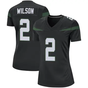 Nike Zach Wilson Women's Game New York Jets Black Stealth Jersey