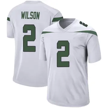 Nike Zach Wilson Youth Game New York Jets White Spotlight Jersey