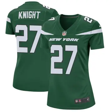 Nike Zonovan Knight Women's Game New York Jets Green Gotham Jersey