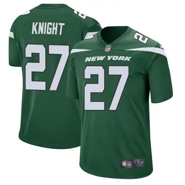 Nike Zonovan Knight Youth Game New York Jets Green Gotham Jersey